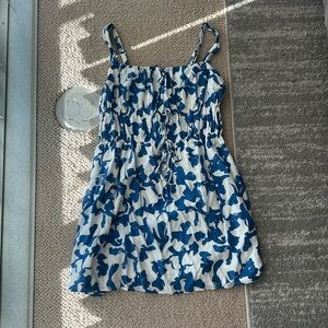 Abercrombie blue and white mini dress